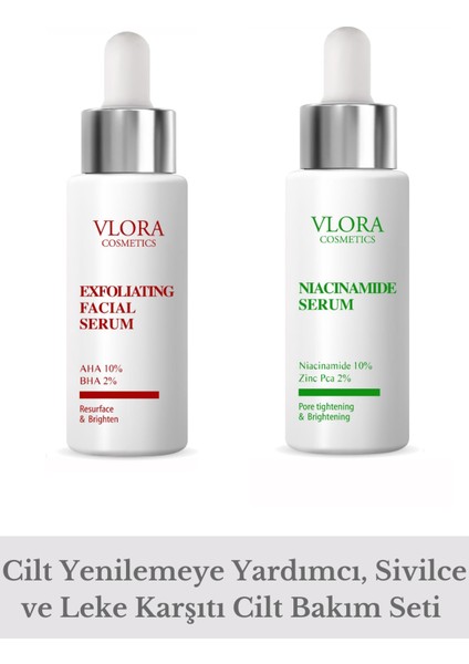 Exfoliating Facial Serum & Niacinamide Serum