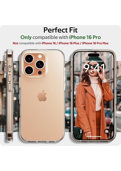 iPhone 16 Pro Kılıf Şeffaf Silikon Kamera Koruma Çıkıntılı Ultra İnce Slim modelleri