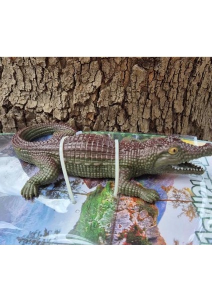 Oyuncak Hayvan Uzayan Timsah Esnek Yumuşak Orijinal Sürüngen Crocodile Toys 33 cm