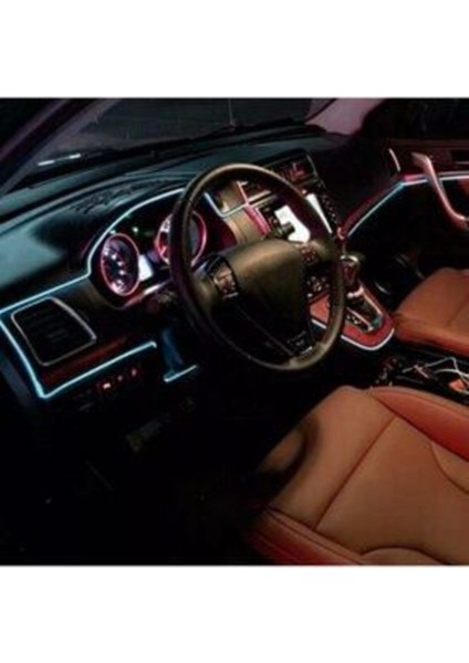 2 Metre Kristal Mavi Renk Ip Led Araç Içi Ip Torpido Şerit 12V Adaptörlü Krt01K7 modelleri