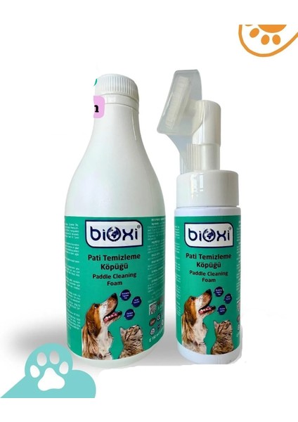 ® Köpek ve Kedi Pati Temizleme Köpüğü Ek Dolum Seti - Ekonomik Temizlik Çözümü (500 ml + 150 Ml)