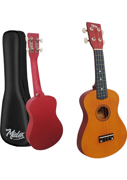 UKX-233YL Turuncu Concert Ukulele (Askı Çanta Metod Pena) fiyatları