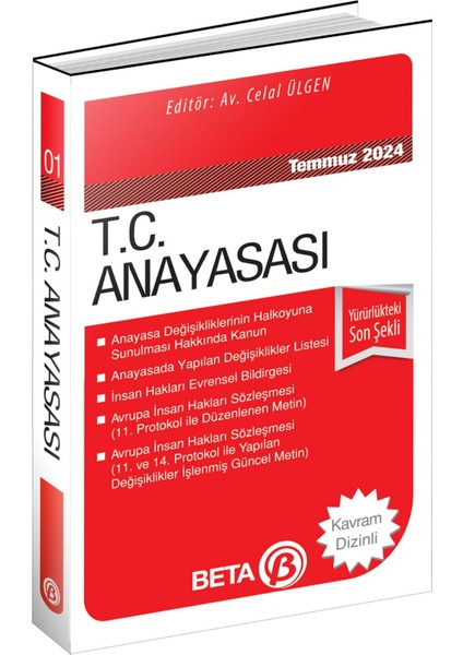 T.C. Anayasası Temmuz 2024 (Cep Boy)