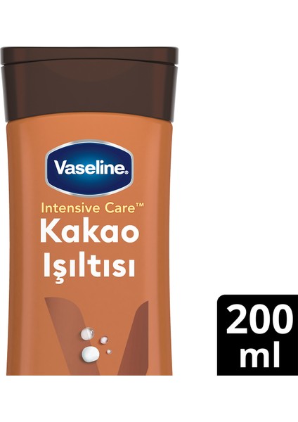 Vücut Losyonu Kakao Işıltısı Parlaklığını Kaybetmiş ve Kuru Ciltler İçin 200 ml