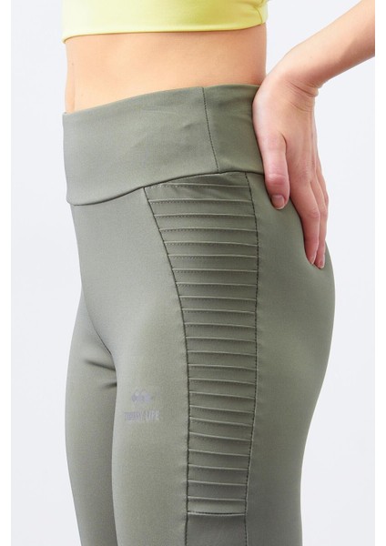 Çağla Yüksek Bel Toparlayıcı Slim Fit Dar Paça Kadın Tayt - 94568