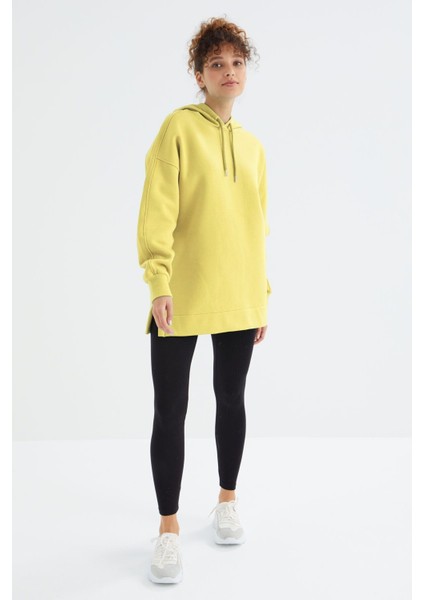 Tommy Life Limon Reglan Kol Basic Kapüşonlu Oversize Tunik - 97242