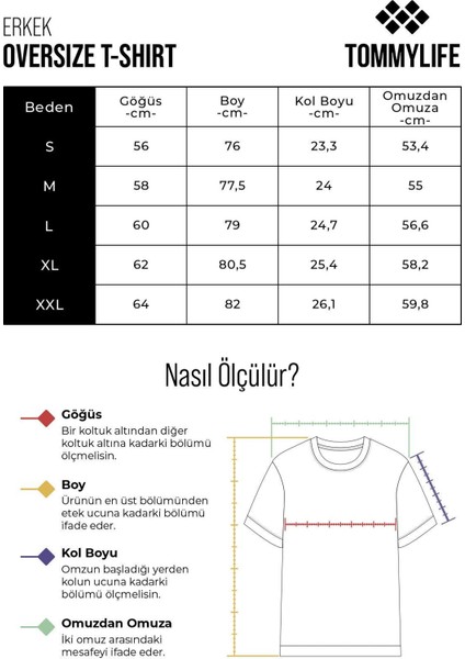 Fiesta Ön Arka Baskılı O Yaka Oversize Erkek T-shirt - 88224