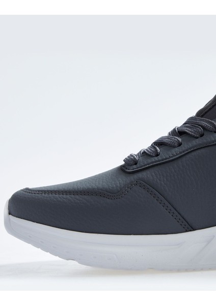 Tommy Life Füme Yüksek Taban Bağcıklı Suni Deri Erkek Spor Ayakkabı - 89115