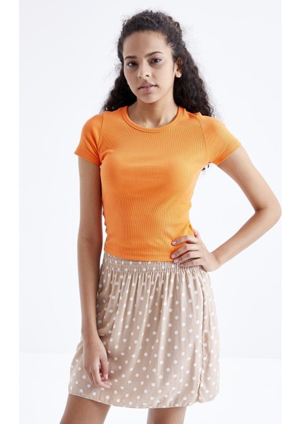 Oranj Basic Kısa Kol O Yaka Kadın T-Shirt - 97202