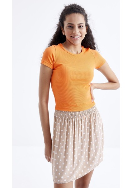 Oranj Basic Kısa Kol O Yaka Kadın T-Shirt - 97202