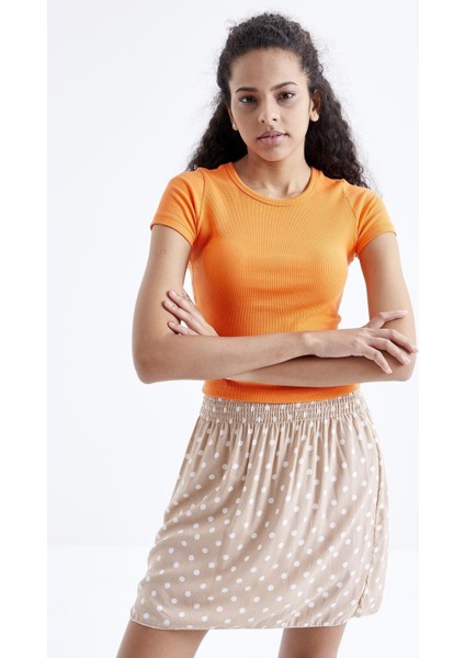 Oranj Basic Kısa Kol O Yaka Kadın T-Shirt - 97202