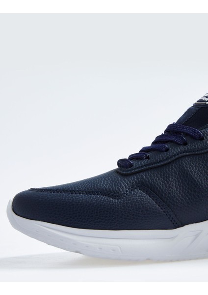 Tommy Life Lacivert Yüksek Taban Bağcıklı Suni Deri Erkek Spor Ayakkabı - 89115