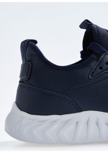 Tommy Life Lacivert Yüksek Taban Bağcıklı Suni Deri Erkek Spor Ayakkabı - 89115