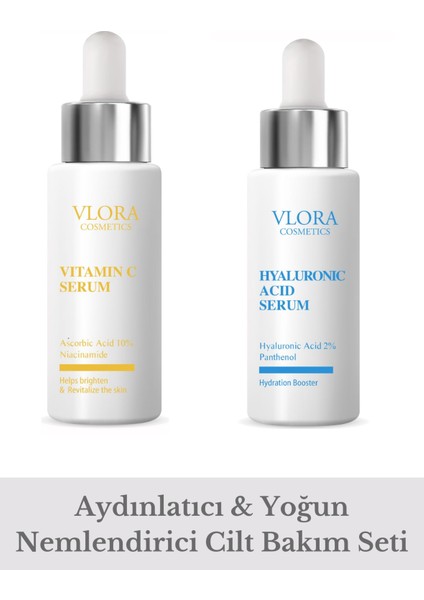 Vitamin C Serum & Hyaluronic Acid Serum