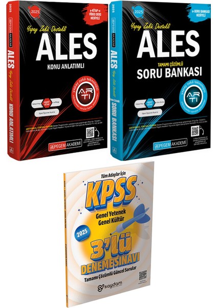 2025 Ales Konu Anlatımı ve Soru BANKASI(HIBRIT)-2025 Kpss Gygk Tamamı Çözümlü 3 Deneme