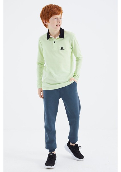 Açık Yeşil Polo Yaka Basic Erkek Çocuk T-Shirt - 11171 fırsatları