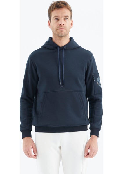 Tommy Life Lacivert Rahat Form Erkek Sweatshirt - 88298