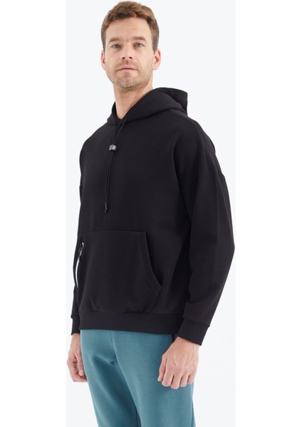 Tommy Life Siyah Gizli Cep Detaylı Erkek Sweatshirt - 88289