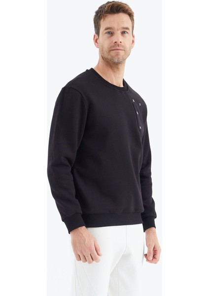 Tommy Life Tommy Life  Haki Gizli Cep Detaylı Erkek Sweatshirt - 88292