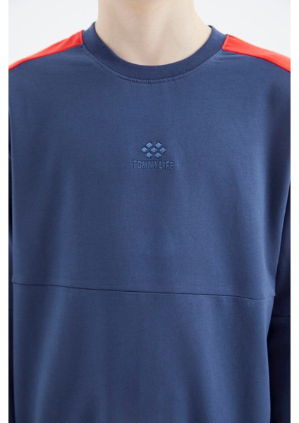 Tommy Life Parlament Basic O Yaka Erkek Çocuk Sweatshirt - 11182