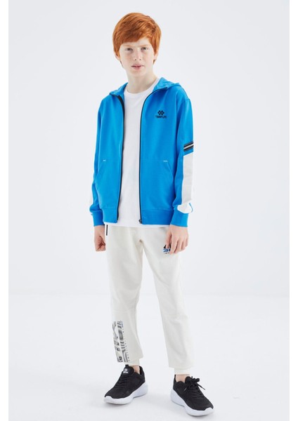 Saks Fermuarlı Erkek Çocuk Sweatshirt - 11180