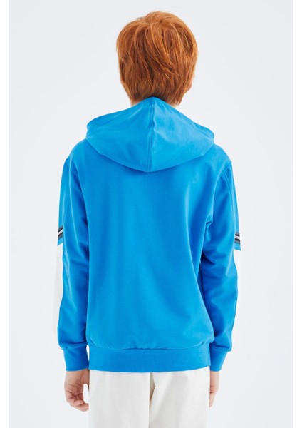 Saks Fermuarlı Erkek Çocuk Sweatshirt - 11180