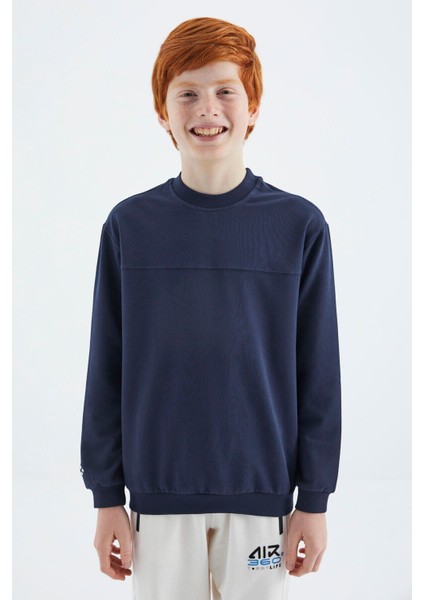 Tommy Life İndigo Basic Erkek Çocuk Sweatshirt - 11173