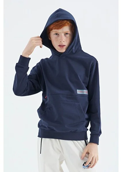 Tommy Life İndigo Standart Kalıp Erkek Çocuk Sweatshirt - 11179