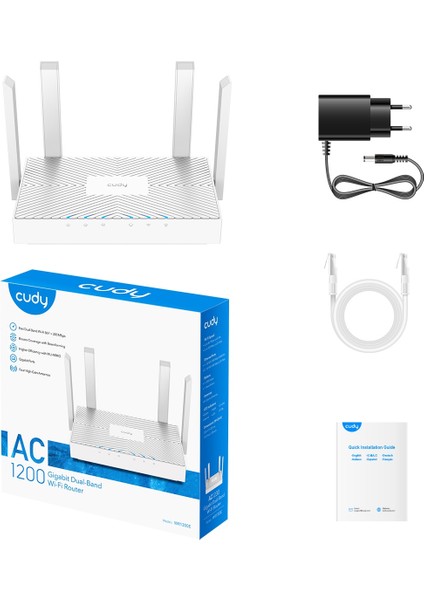 WR1300E AC1200 2.4ghz/5ghz 1200MBPS Ap/re/wısp 3*gigabit Port Mu-Mımo Kablosuz Wi-Fi Router