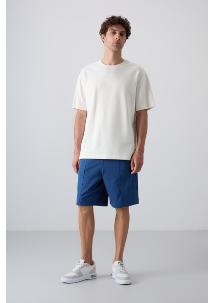 Tommy Life Parlament Pamuklu Kalın Yumuşak Dokulu Comfort Fit Basic Erkek Şort - 81261