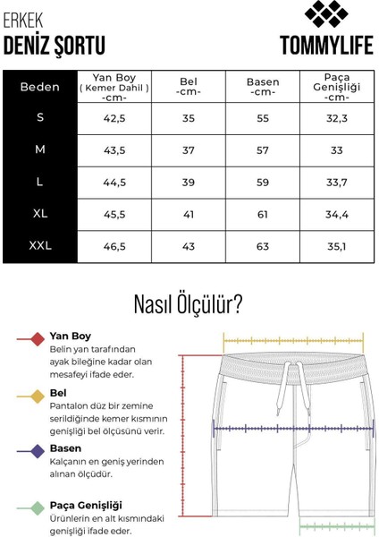 Oranj Hızlı Kuruyan Standart Fit Erkek Deniz Şortu - 81267
