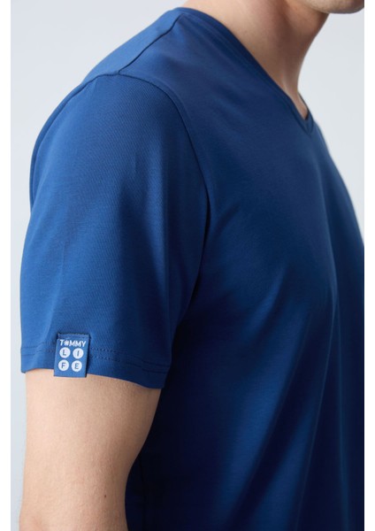 Parlament Basic Kısa Kol Standart Kalıp V Yaka Erkek T-Shirt - 87912