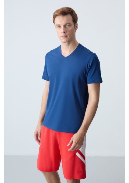 Parlament Basic Kısa Kol Standart Kalıp V Yaka Erkek T-Shirt - 87912