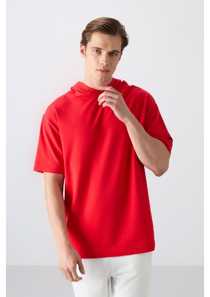 Fiesta Pamuklu Kalın Yumuşak Dokulu Oversize Fit Basic Erkek T-Shirt - 88352