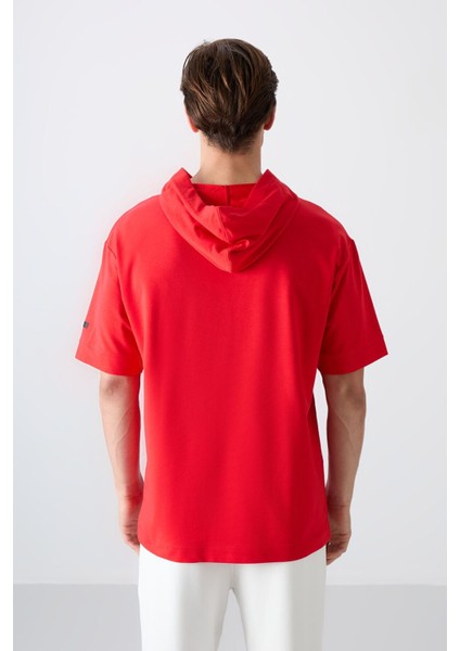 Fiesta Pamuklu Kalın Yumuşak Dokulu Oversize Fit Basic Erkek T-Shirt - 88352