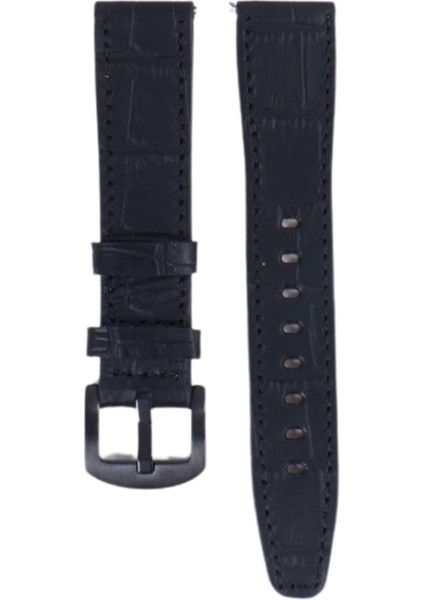 LW38-43 20 mm Hakiki Deri Kroko Siyah Kordon Siyah Toka fiyatları