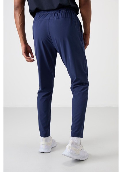 İndigo Polyester İnce Yumuşak Comfort Fit Erkek Eşofman Alt - 82119