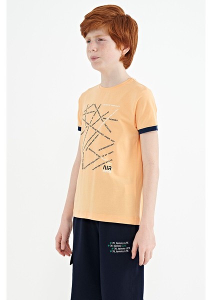 Tommy Life Kavun Içi Minimal Yazı Baskılı Standart Kalıp O Yaka Erkek Çocuk T-Shirt 11132 indirimleri