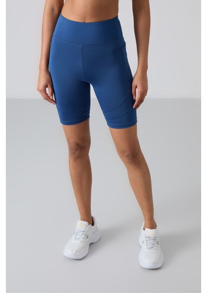 Parlament Polyester Esnek Standart Fit Performans Kadın Biker Tayt - 91012