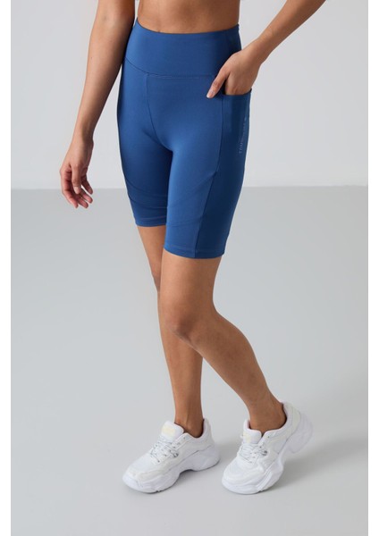 Parlament Polyester Esnek Standart Fit Performans Kadın Biker Tayt - 91012