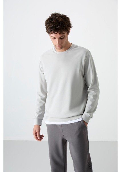 Taş Basic O Yaka Rahat Form Erkek Sweatshirt - 88053