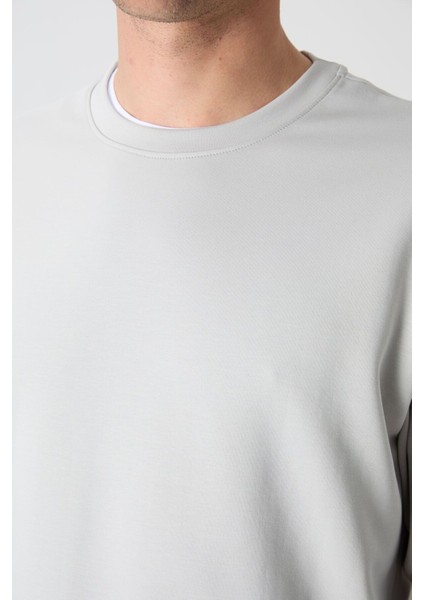 Taş Basic O Yaka Rahat Form Erkek Sweatshirt - 88053