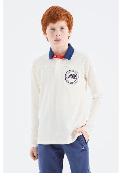 Ekru Polo Yaka Erkek Çocuk T-Shirt - 11172 fiyatları