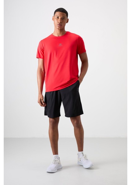 Tommy Life Kırmızı Polyester Nefes Alan Dokulu Ince Esnek Standart Fit Erkek Performans T-Shirt - 88387 modelleri