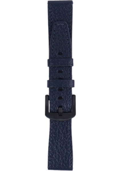 LW38-43 20 mm Hakiki Deri Floter Lacivert Kordon Siyah Toka