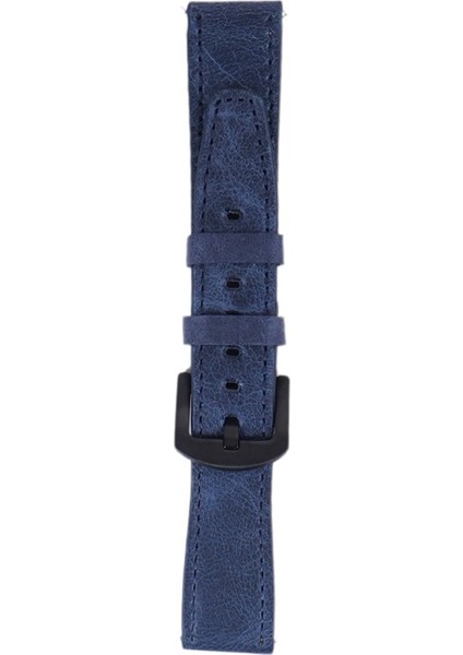 LW38-43 20 mm Hakiki Deri Spor Lacivert Kordon Siyah Toka