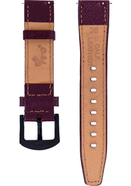 LW38-43 20 mm Hakiki Deri Safiano Bordo Kordon Siyah Toka modelleri