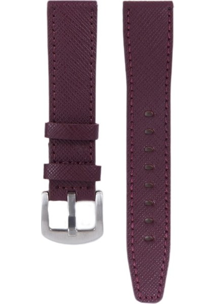 LW38-43 20 mm Hakiki Deri Safiano Bordo Kordon Silver Toka fiyatları