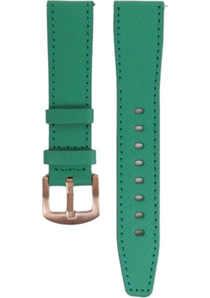 LW38-43 20 mm Hakiki Deri Safiano Yeşil Kordon Gold Toka fiyatları