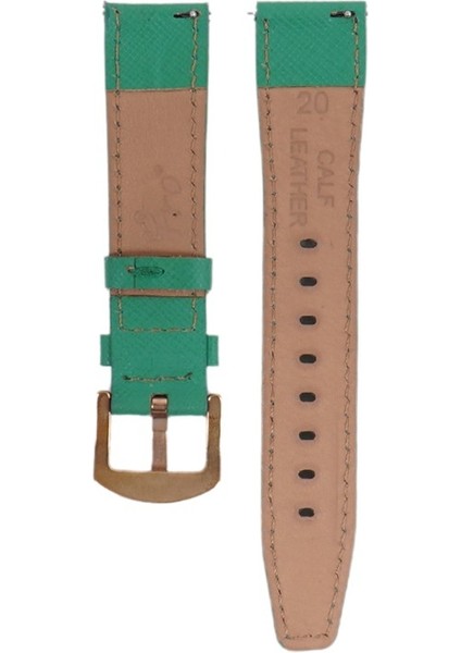 LW38-43 20 mm Hakiki Deri Safiano Yeşil Kordon Gold Toka modelleri